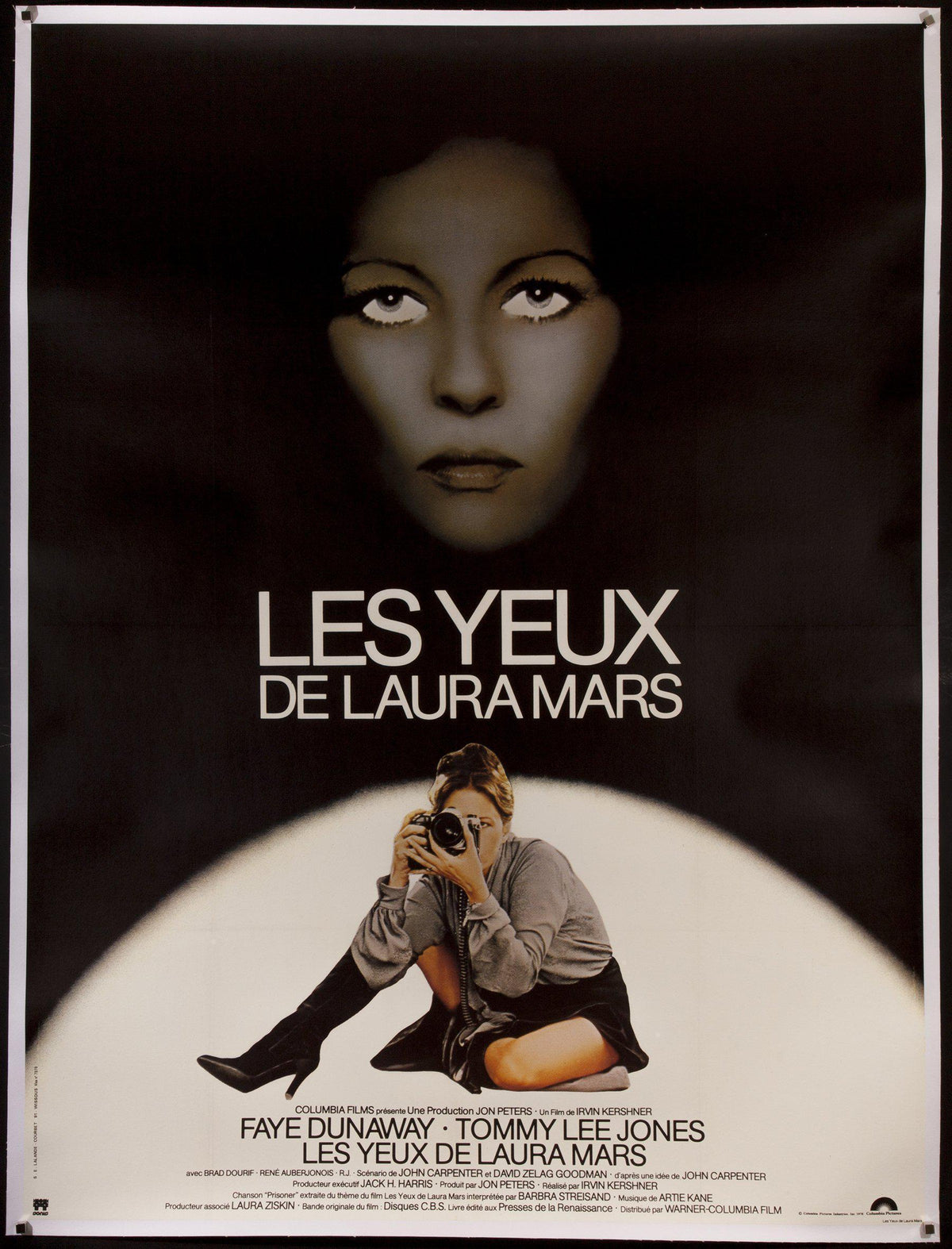 Eyes of Laura Mars French 1 panel (47x63) Original Vintage Movie Poster