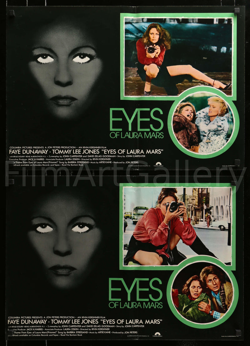 Eyes Of Laura Mars Italian Photobusta (18x26) Original Vintage Movie Poster