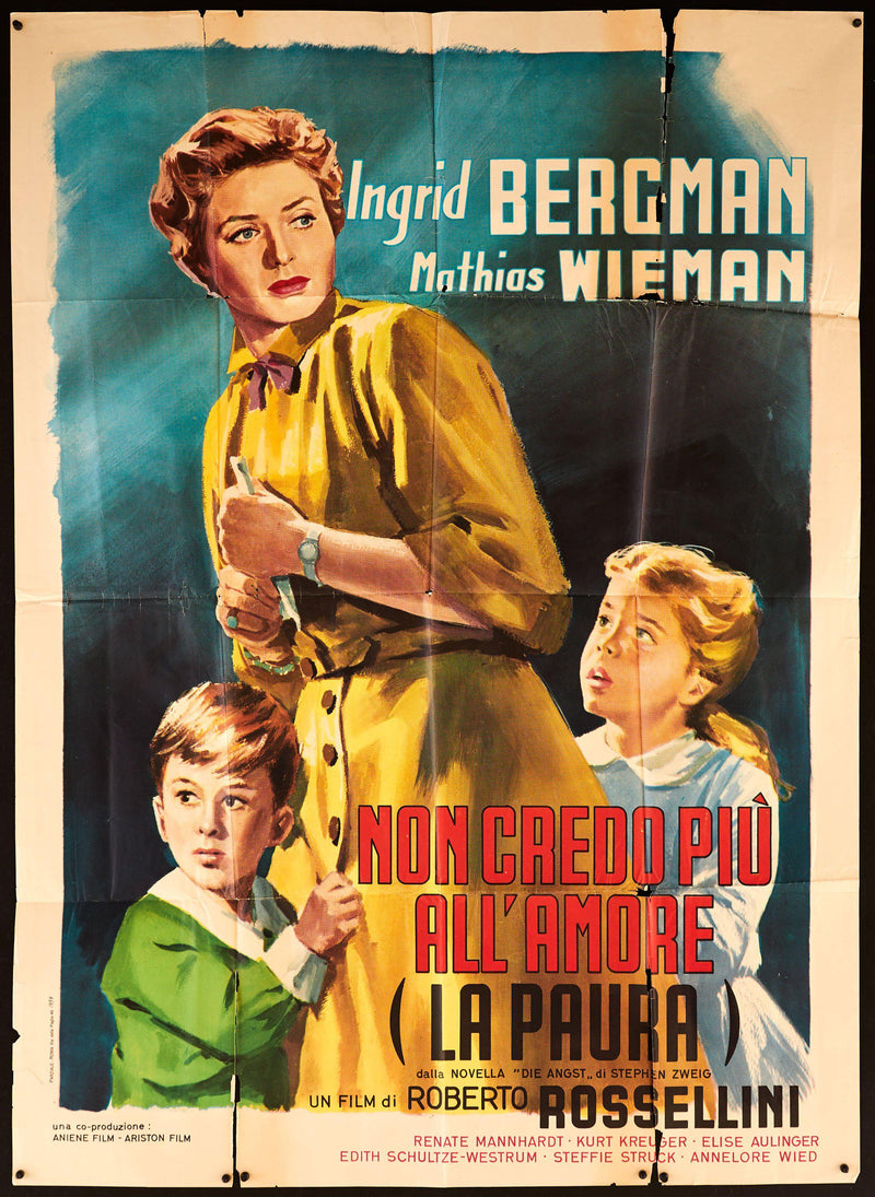 Fear (La Paura) Movie Poster 1958 RI Italian 2 Foglio (39x55)