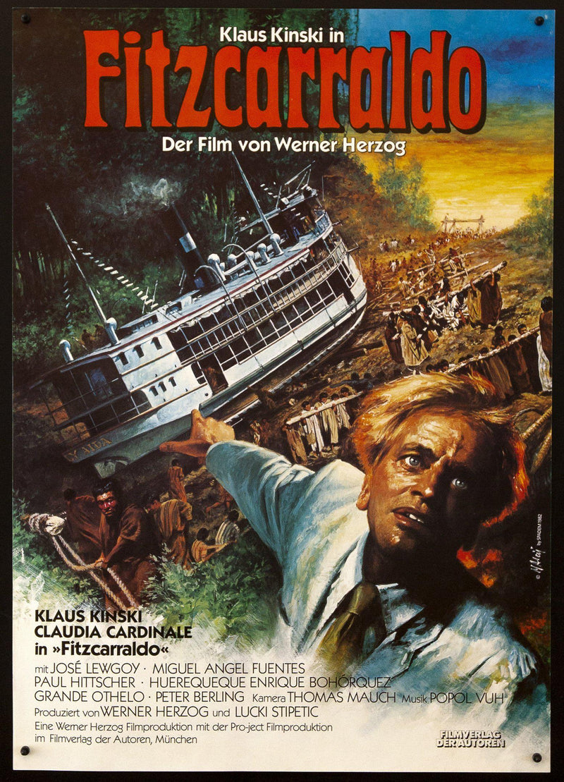Fitzcarraldo German A1 (23x33) Original Vintage Movie Poster