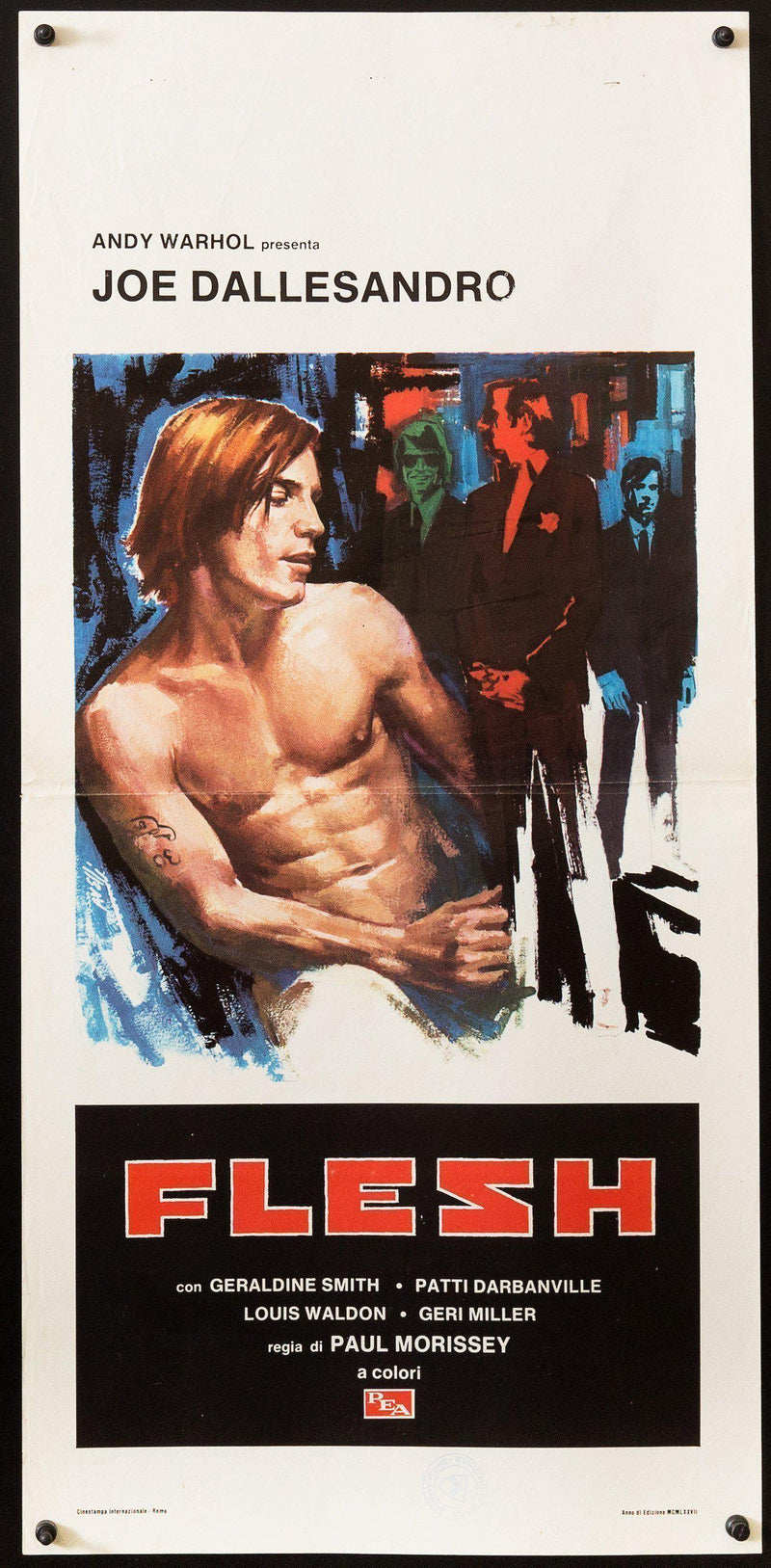 Flesh Italian Locandina (13x28) Original Vintage Movie Poster