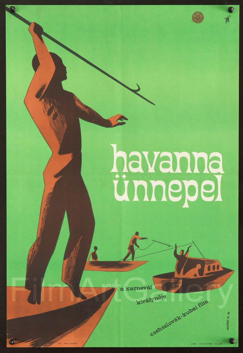 For Whom Havana Dances 15x22 Original Vintage Movie Poster