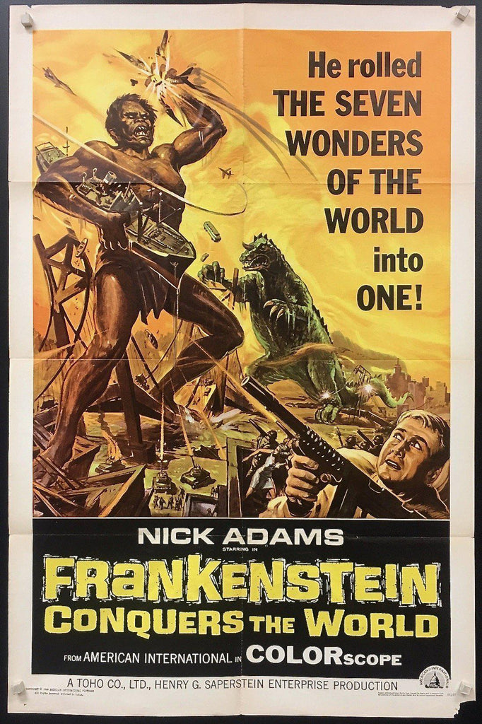 Frankenstein Conquers the World 1 Sheet (27x41) Original Vintage Movie Poster