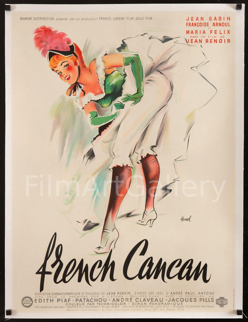 French Cancan French Small (23x32) Original Vintage Movie Poster