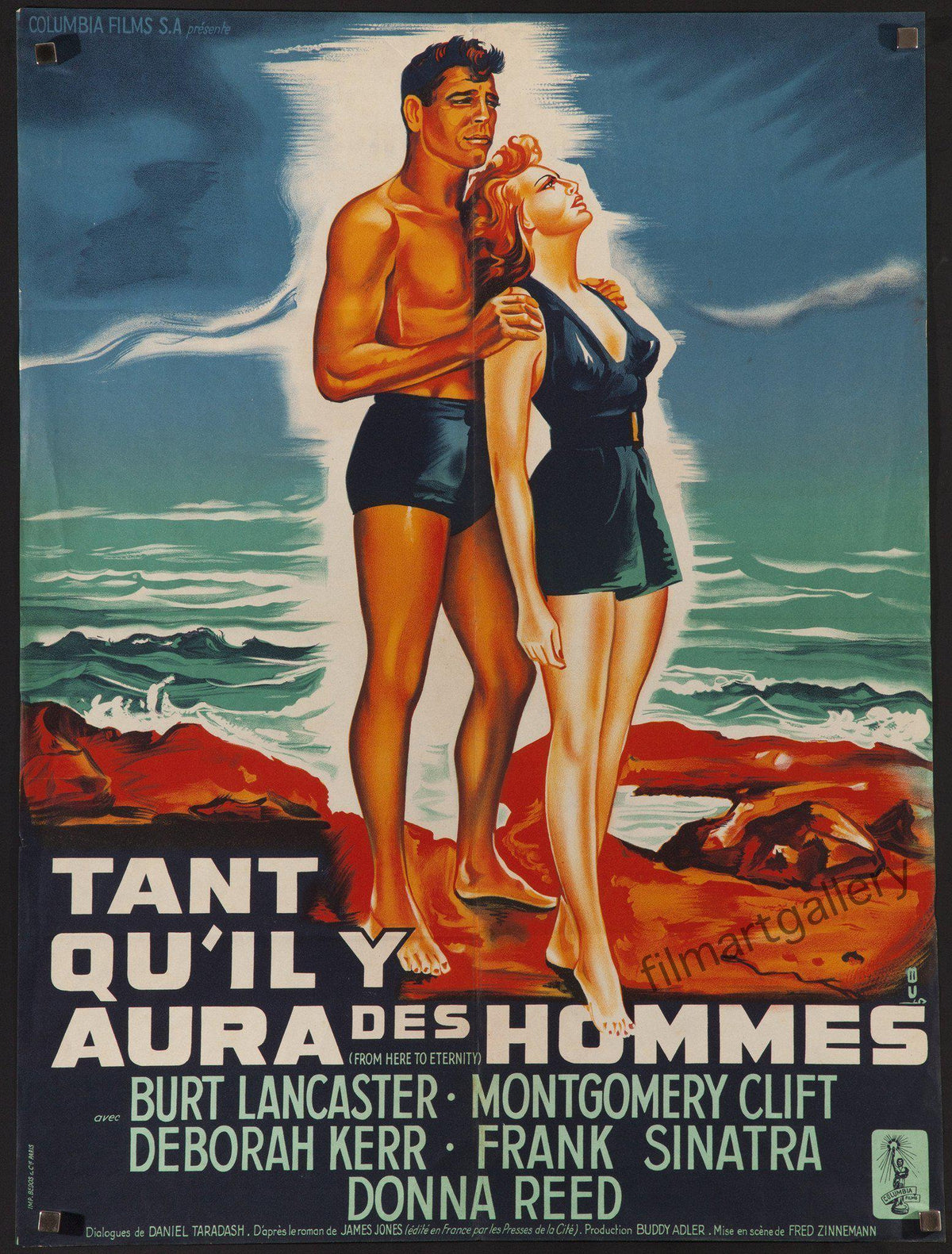 From Here to Eternity French small (23x32) Original Vintage Movie Poster