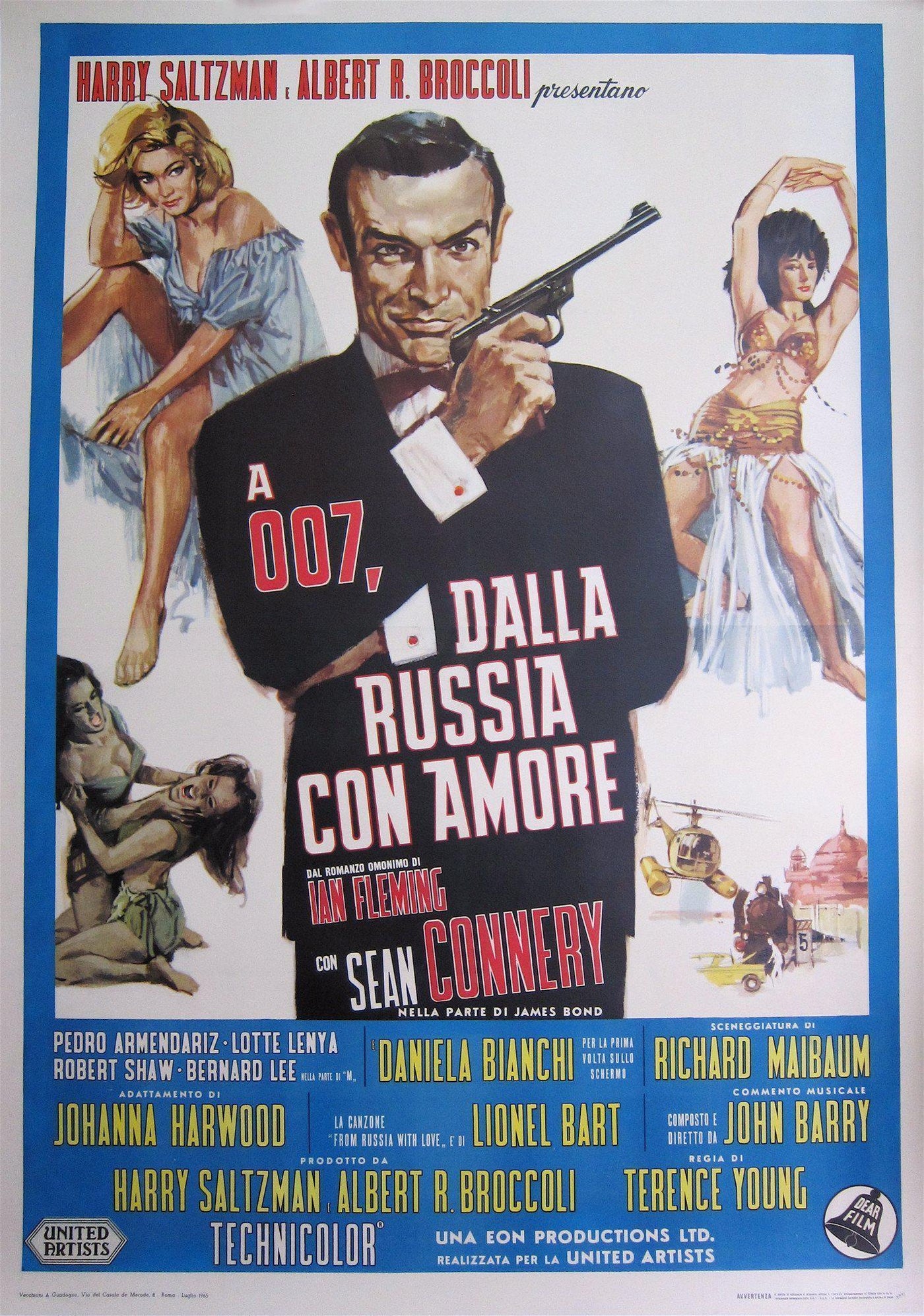 From Russia with Love Movie Poster 1965 Italian 4 foglio (55x78)