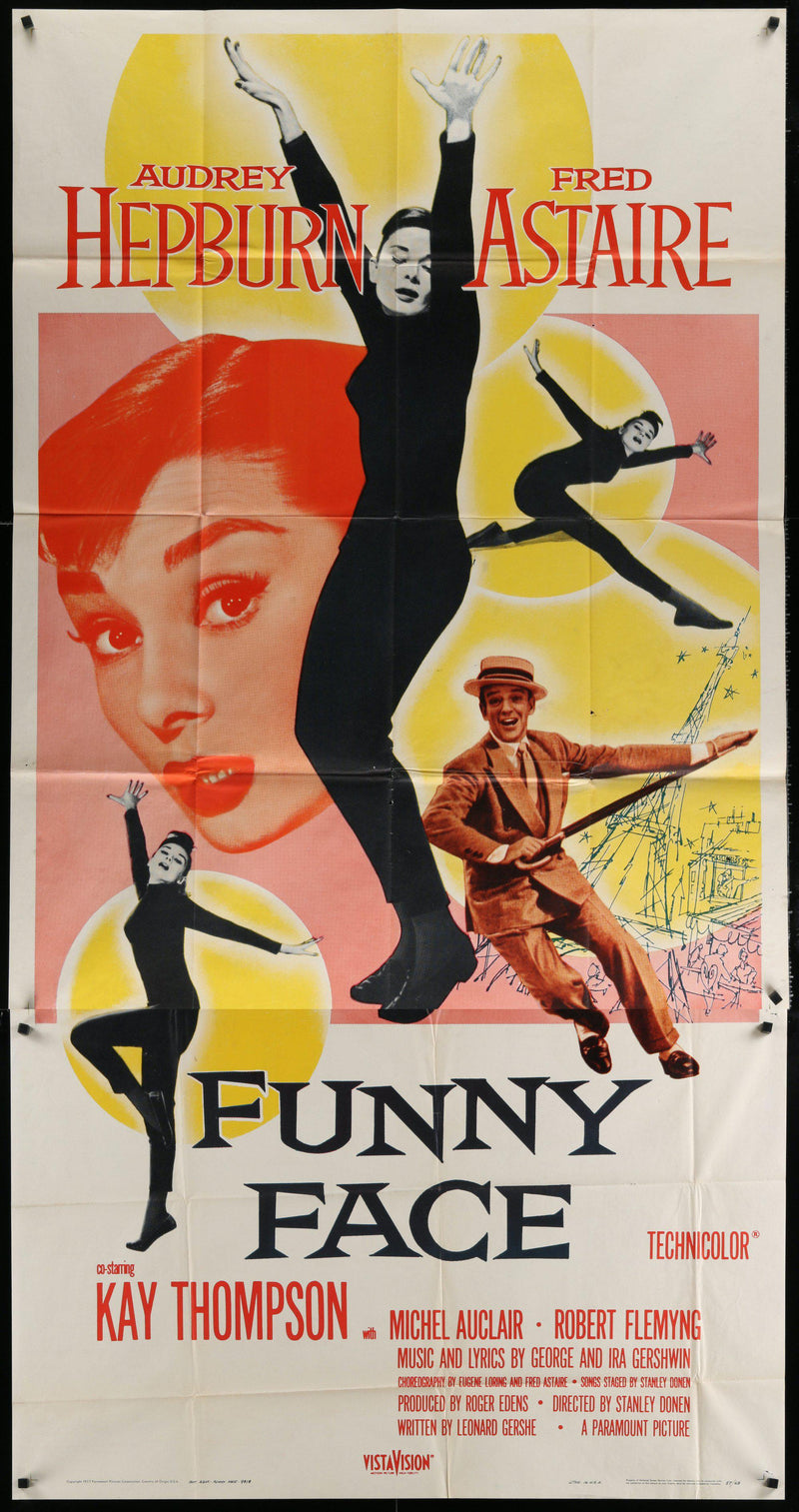 Funny Face 3 Sheet (41x81) Original Vintage Movie Poster