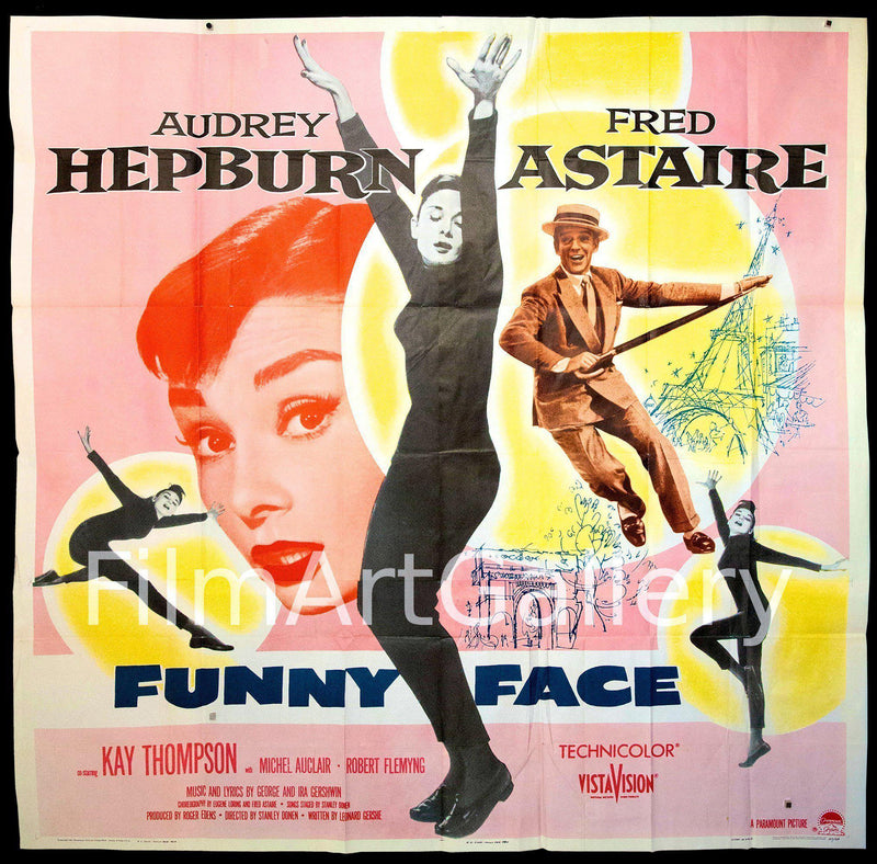 Funny Face 6 Sheet (81x81) Original Vintage Movie Poster