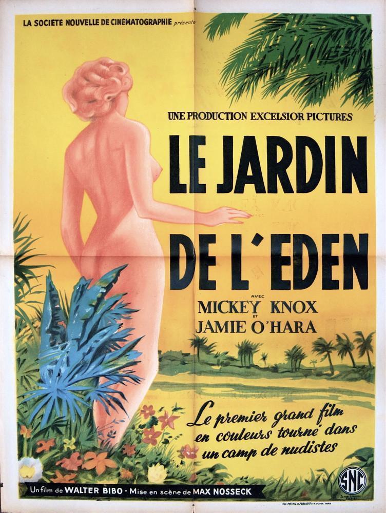 Garden of Eden (Le Jardin De L&#39;Eden) French small (23x32) Original Vintage Movie Poster