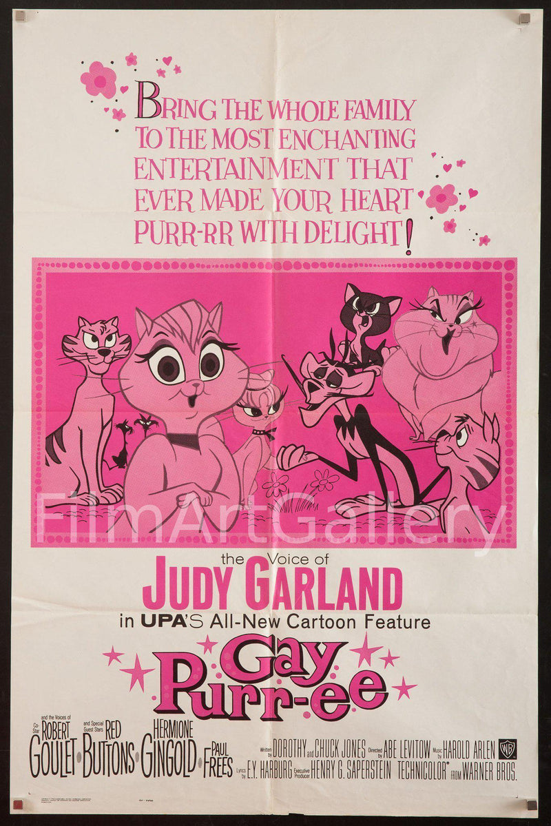 Gay Purr-ee (Musetta Alla Conquista Di Parigi) 1 Sheet (27x41) Original Vintage Movie Poster
