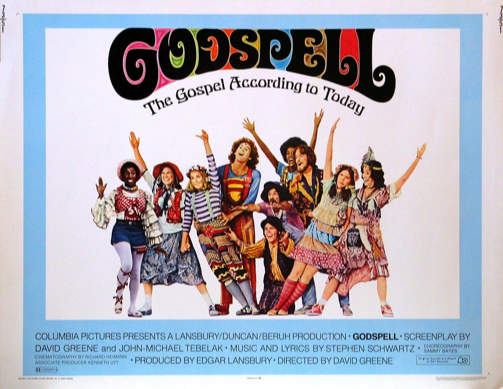 Godspell Half sheet (22x28) Original Vintage Movie Poster
