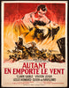 Gone With the Wind French 1 panel (47x63) Original Vintage Movie Poster