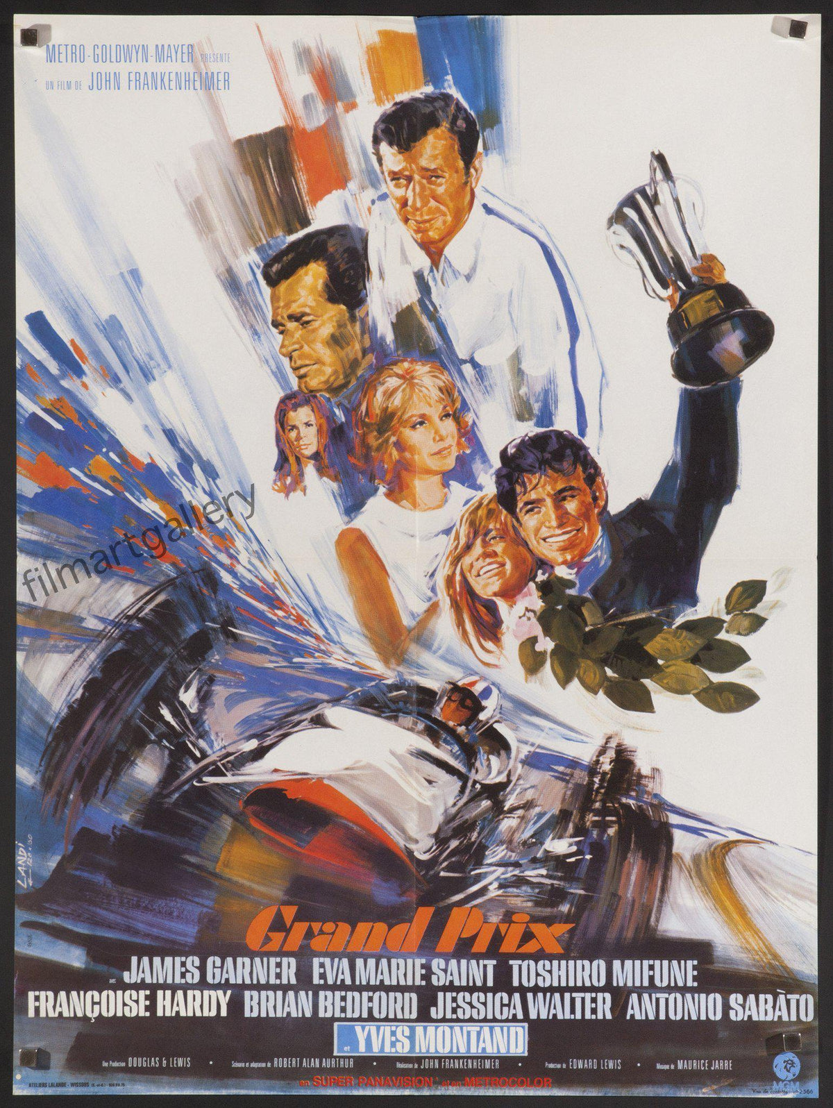 Grand Prix French small (23x32) Original Vintage Movie Poster