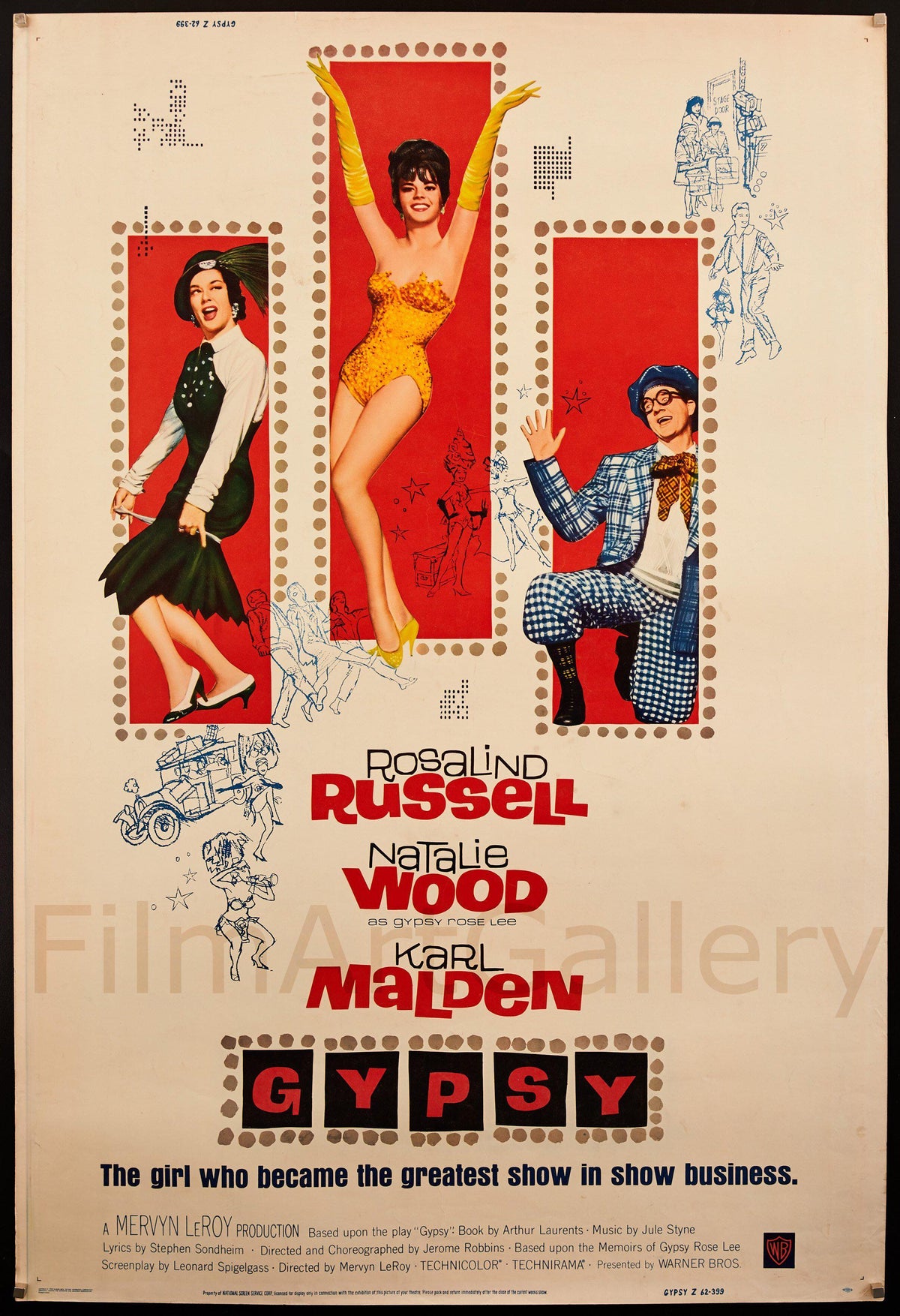 Gypsy 40x60 Original Vintage Movie Poster