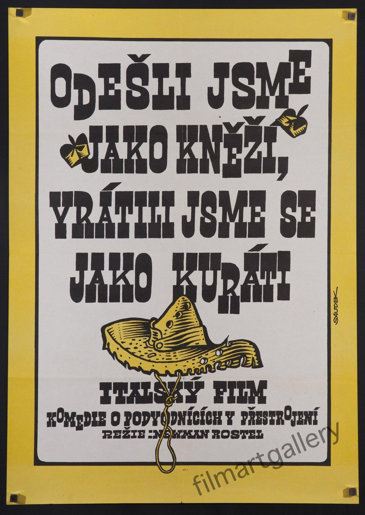 Halleluja to Vera Cruz Czech (23x33) Original Vintage Movie Poster