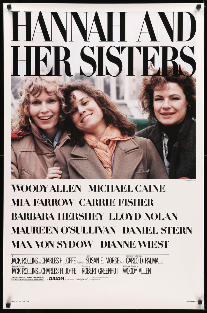 Hannah and Her Sisters 1 Sheet (27x41) Original Vintage Movie Poster