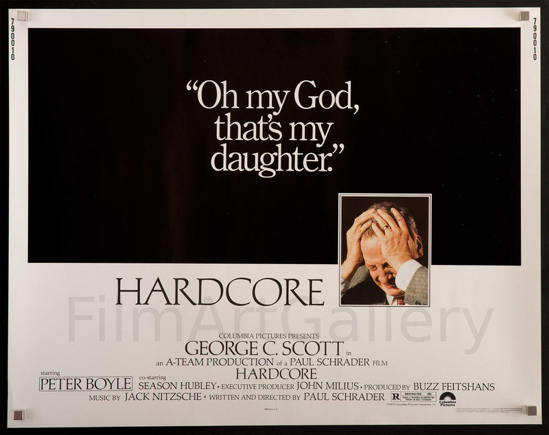 Hardcore Half sheet (22x28) Original Vintage Movie Poster
