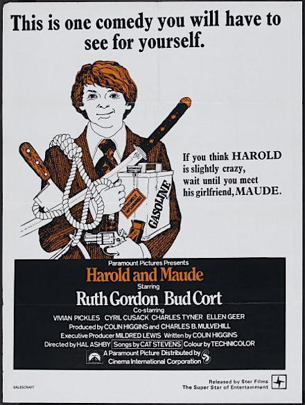 Harold and Maude 1 Sheet (27x41) Original Vintage Movie Poster