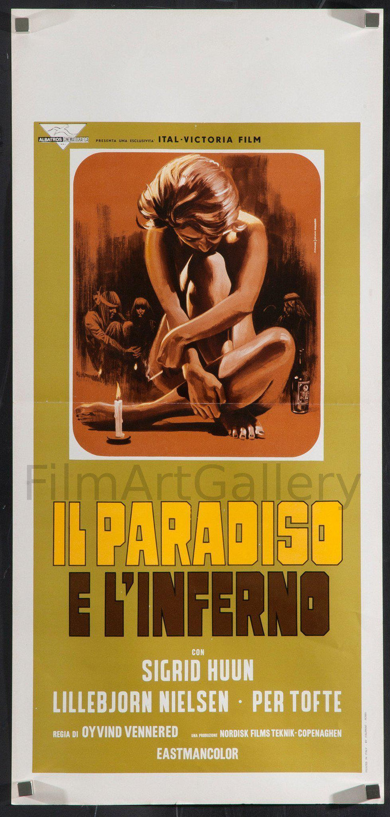Heaven and Hell Italian Locandina (13x28) Original Vintage Movie Poster