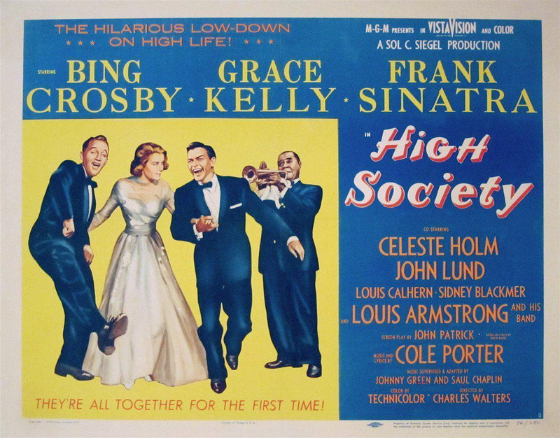 HIgh Society Half sheet (22x28) Original Vintage Movie Poster
