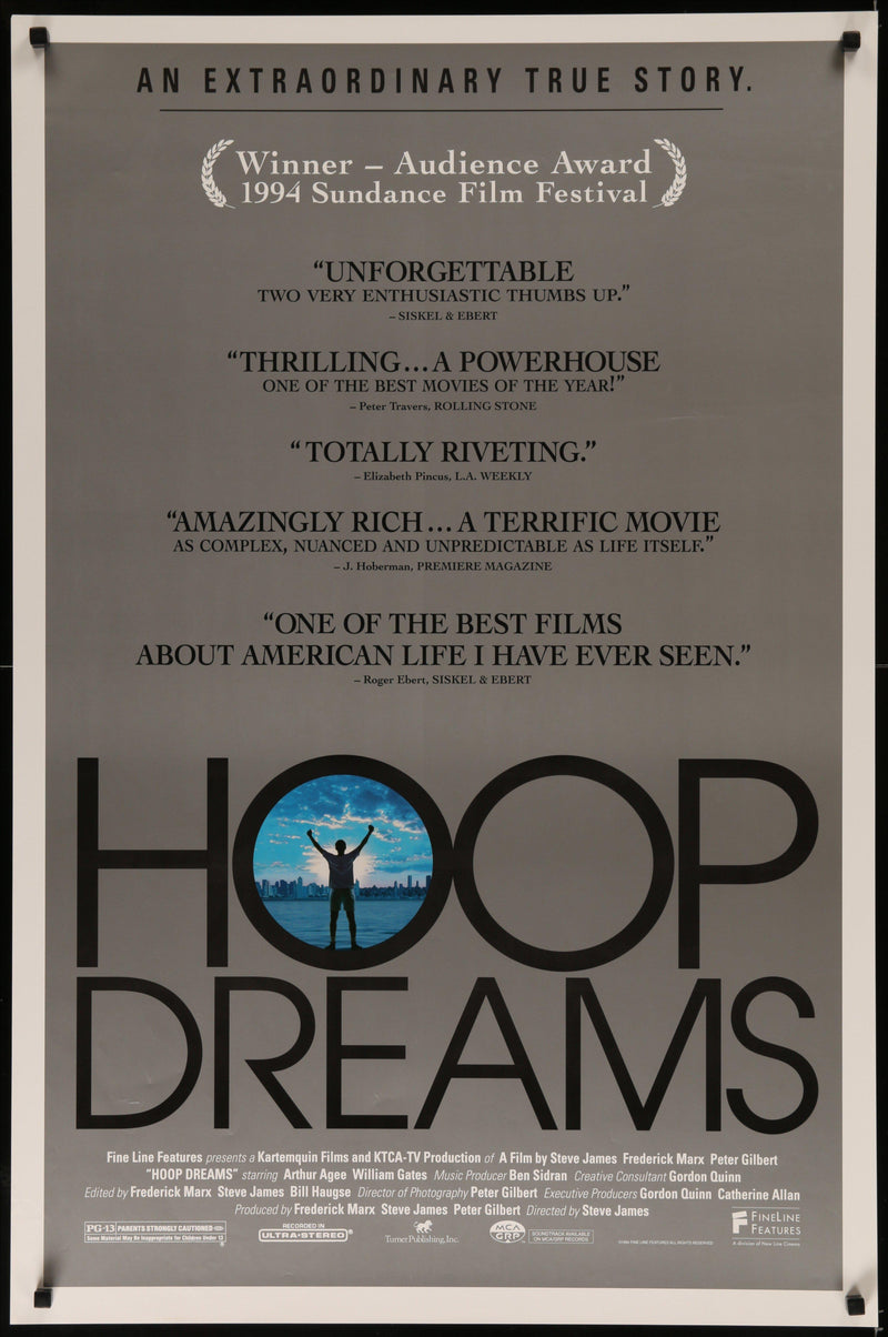 Hoop Dreams 1 Sheet (27x41) Original Vintage Movie Poster