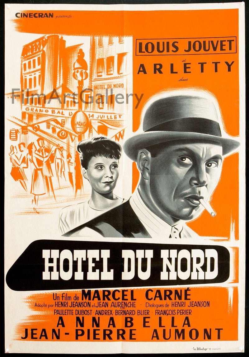 Hotel du Nord French medium (31x47) Original Vintage Movie Poster