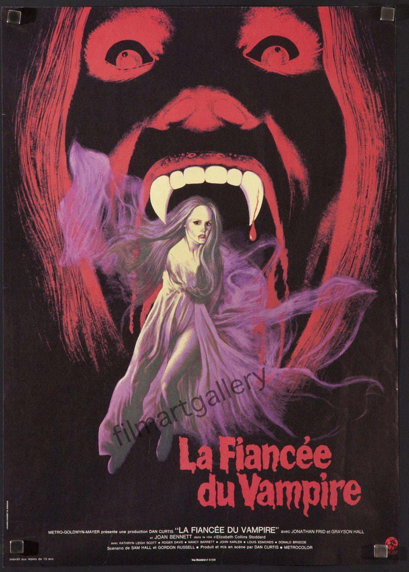 House of Dark Shadows (La Fiancee Du Vampire) French mini (16x23) Original Vintage Movie Poster