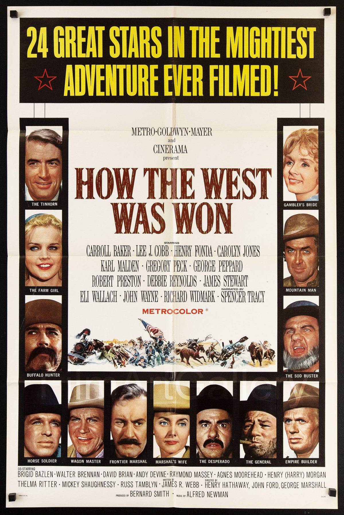 How the West Was Won 1 Sheet (27x41) Original Vintage Movie Poster