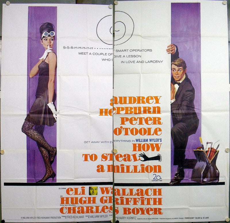 How to Steal a Million 6 Sheet (81x81) Original Vintage Movie Poster