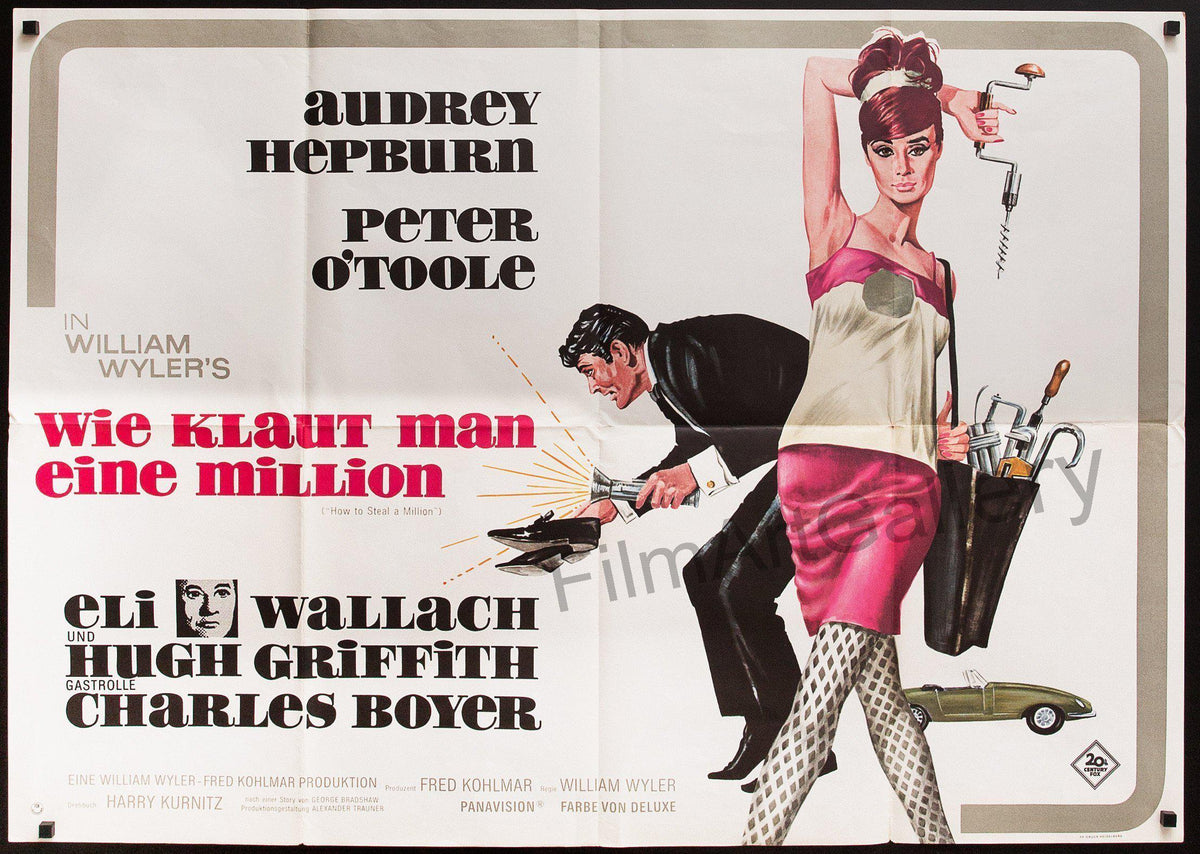 How to Steal A Million German A0 (33x46) Original Vintage Movie Poster