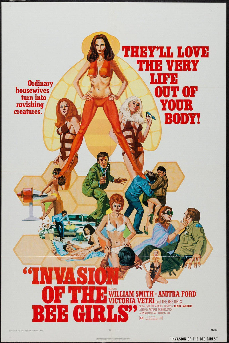 Invasion of the Bee Girls 1 Sheet (27x41) Original Vintage Movie Poster