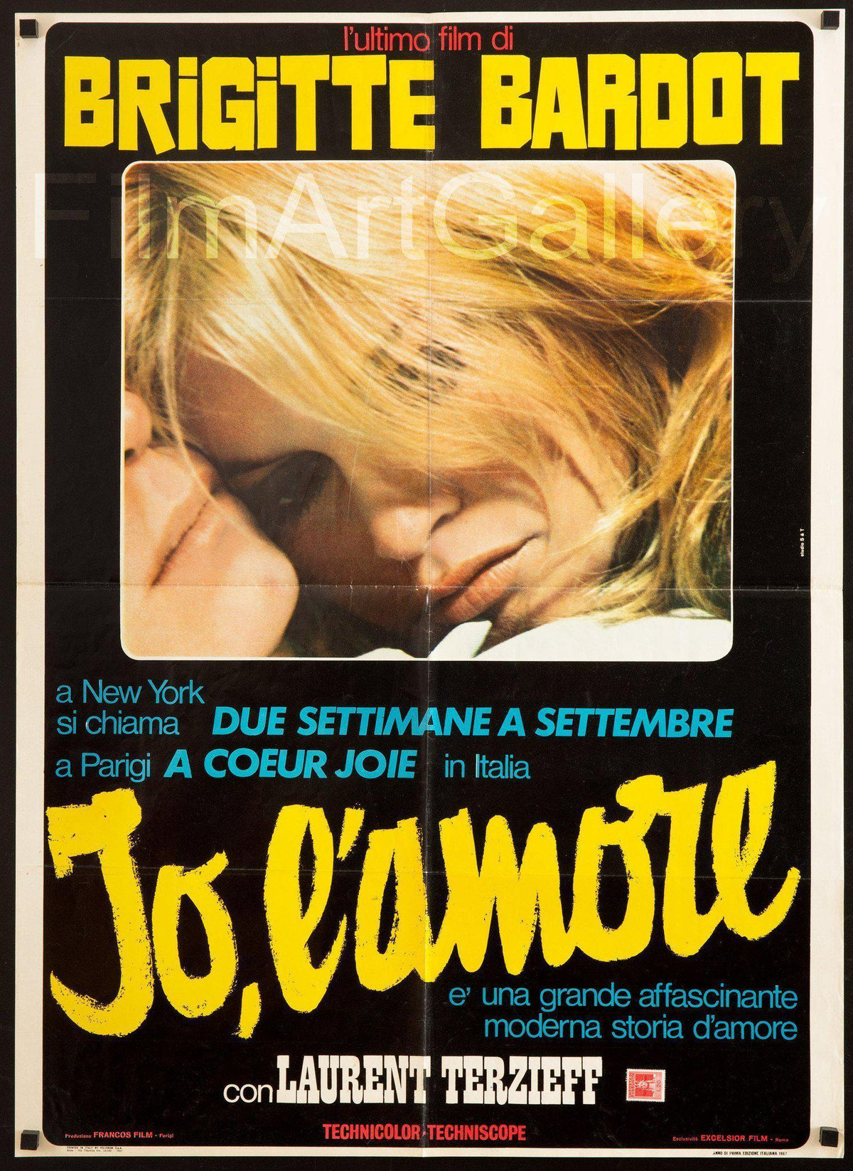 Io, L&#39;Amore (A Coeur Joie) 26x36 Original Vintage Movie Poster