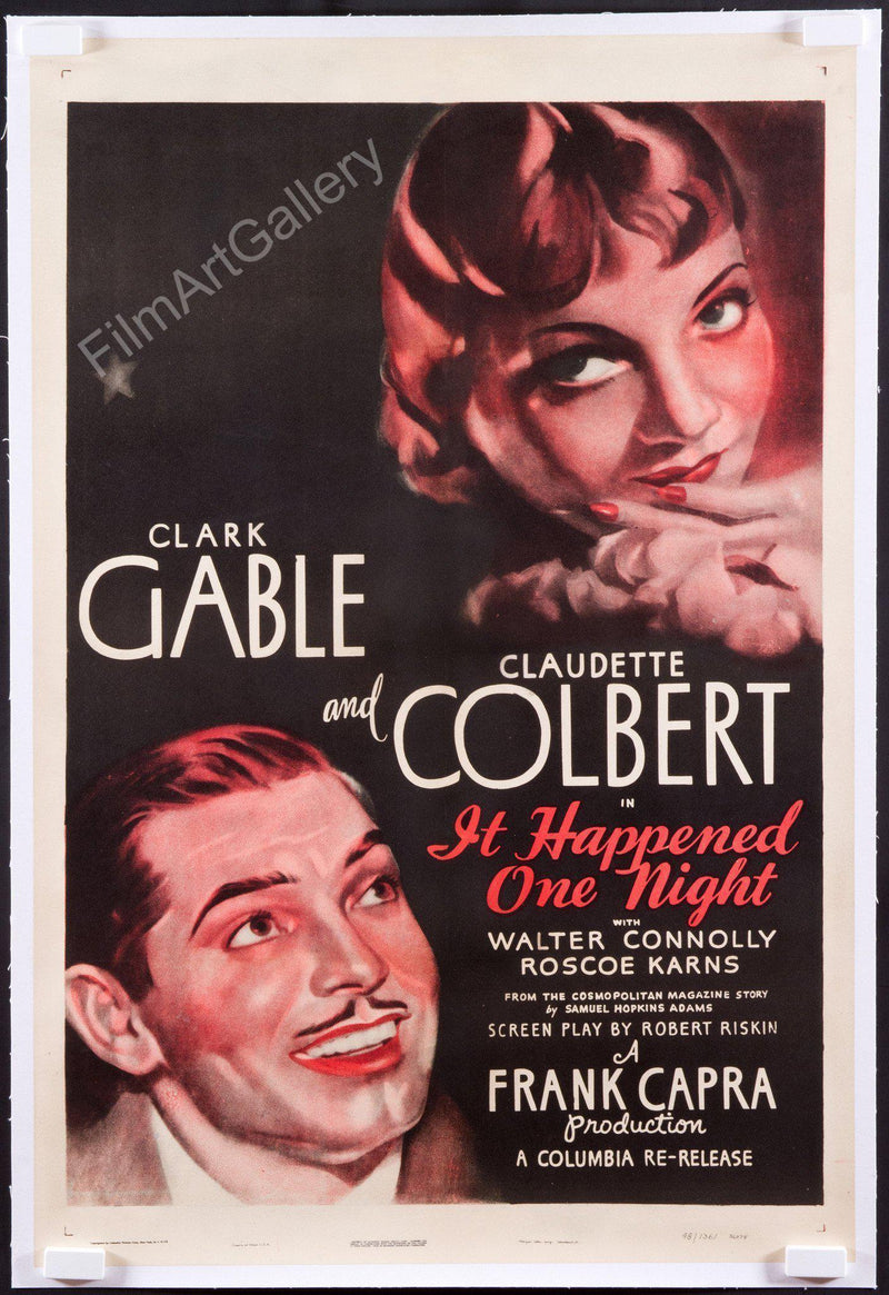 It Happened One Night 1 Sheet (27x41) Original Vintage Movie Poster