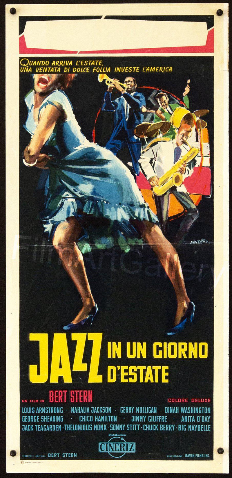 Jazz On A Summer's Day Italian Locandina (13x28) Original Vintage Movie Poster