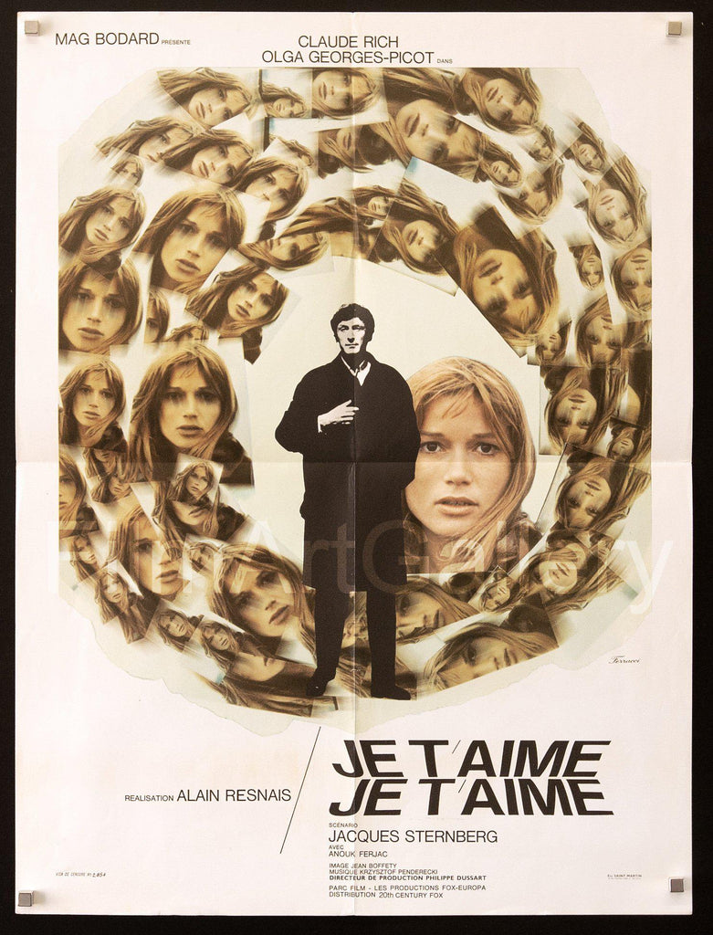 Je t'aime, je t'aime (I Love You, I Love You) French Small (23x32) Original Vintage Movie Poster