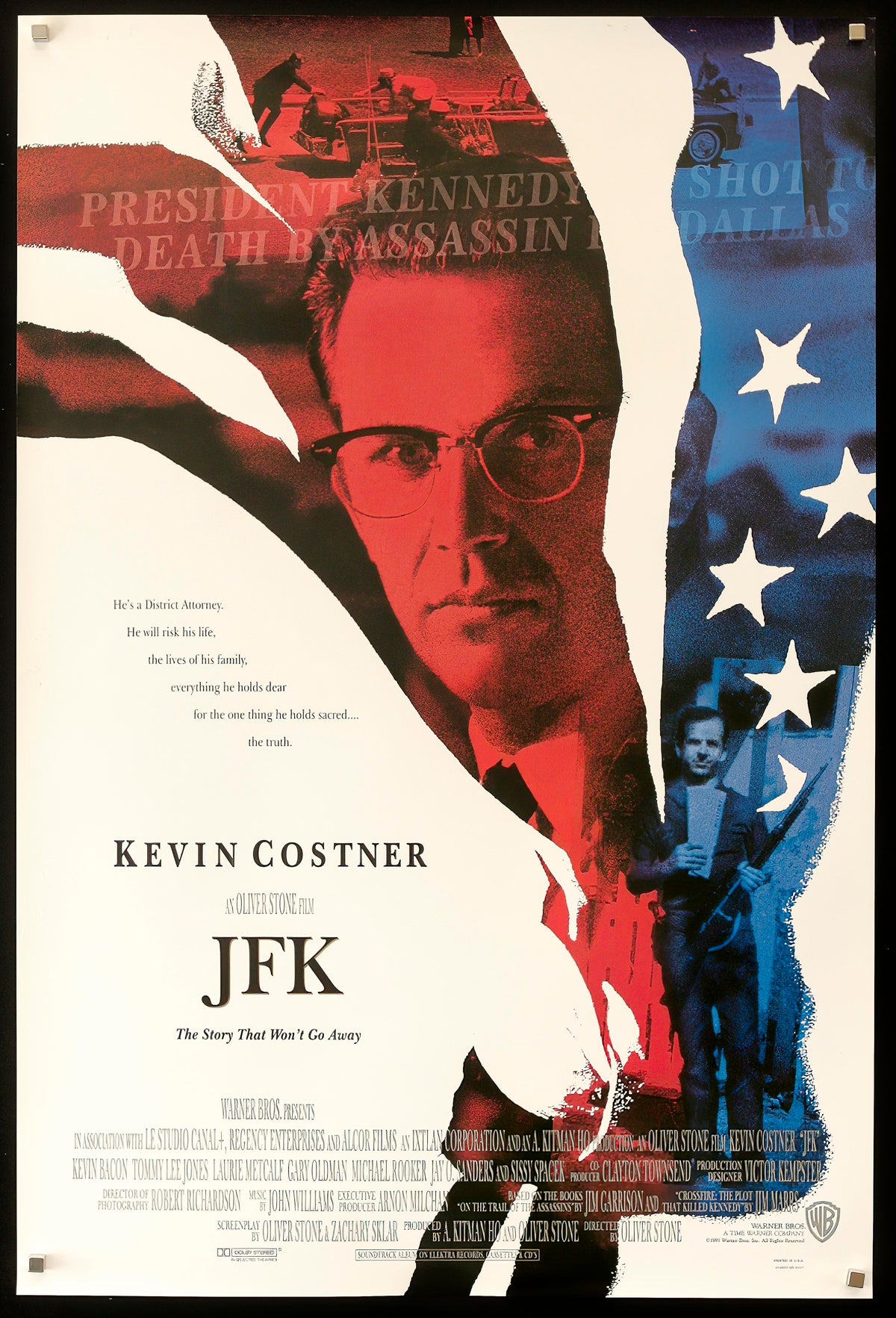 JFK 1 Sheet (27x41) Original Vintage Movie Poster