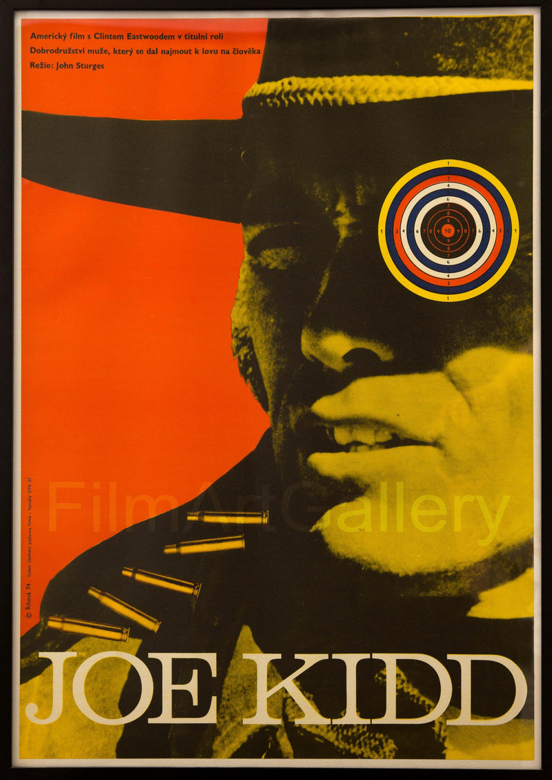 Joe Kidd Czech (23x33) Original Vintage Movie Poster