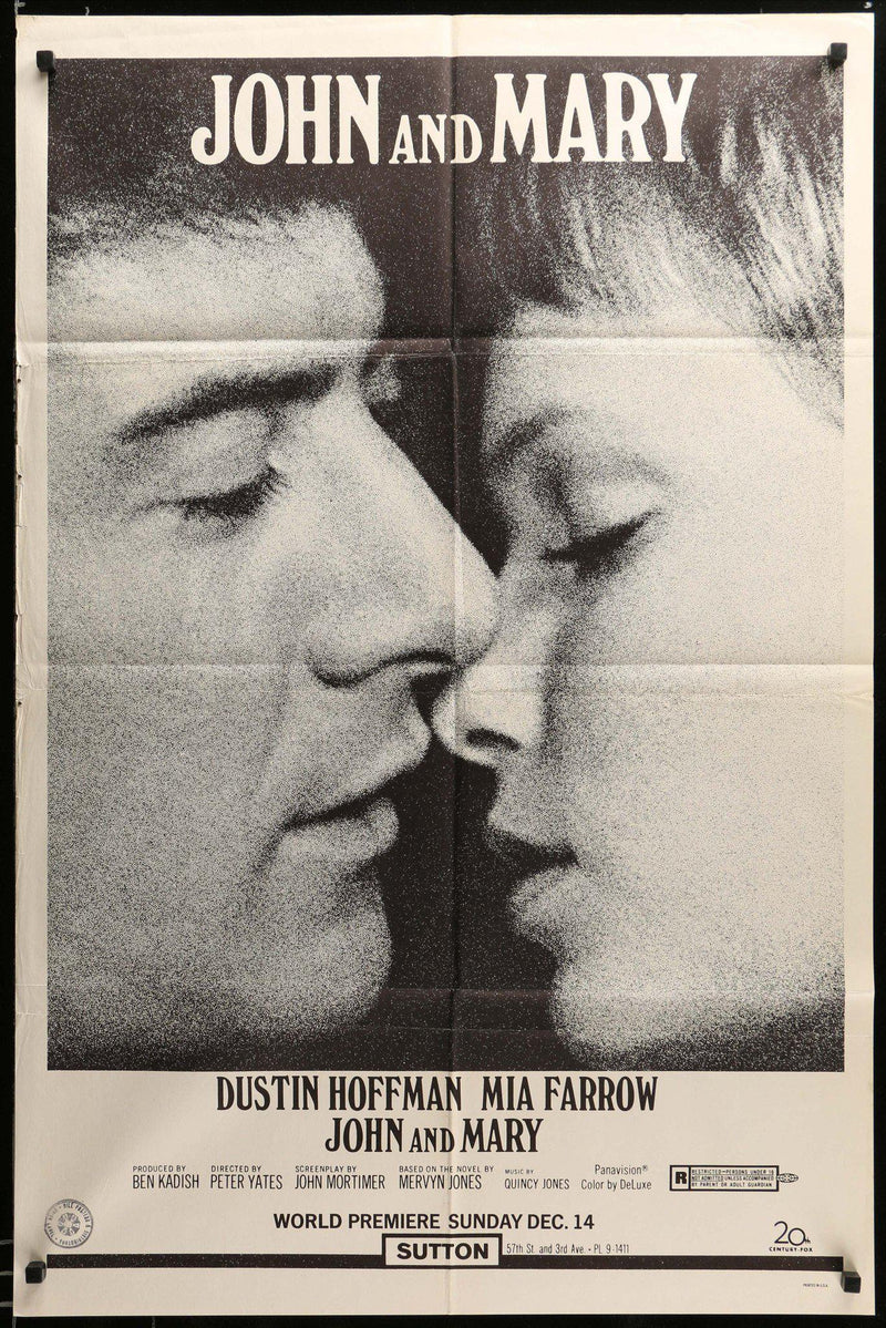 John and Mary 1 Sheet (27x41) Original Vintage Movie Poster