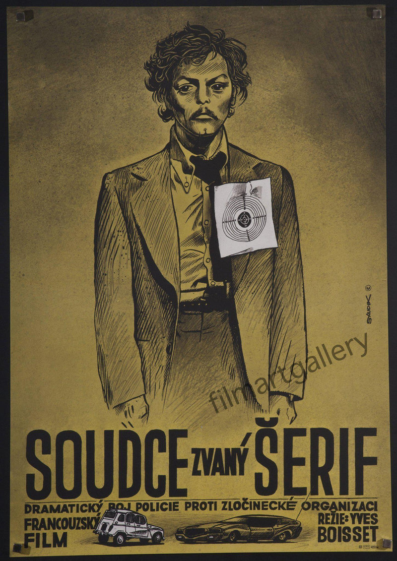 Judge Fayard Called the Sheriff Czech (23x33) Original Vintage Movie Poster