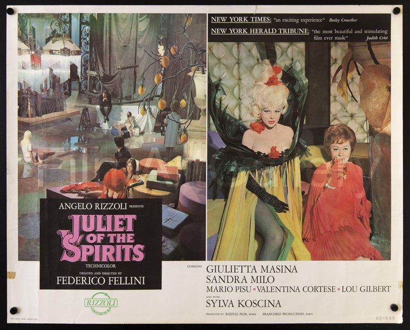 Juliet of the Spirits (Giulietta Degli Spiriti) Half Sheet (22x28) Original Vintage Movie Poster