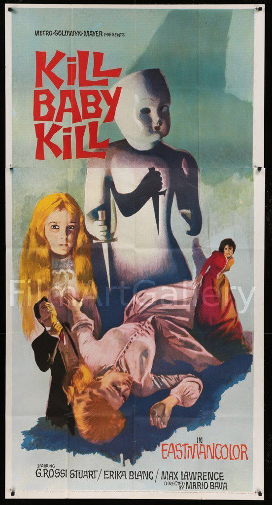 Kill Baby Kill (Operazione Paura) 3 Sheet (41x81) Original Vintage Movie Poster
