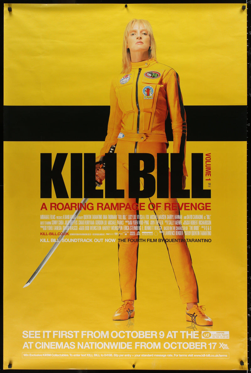 Kill Bill Volume 1 40x60 Original Vintage Movie Poster