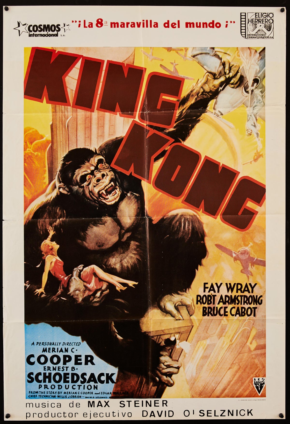 King Kong 1 Sheet (27x41) Original Vintage Movie Poster
