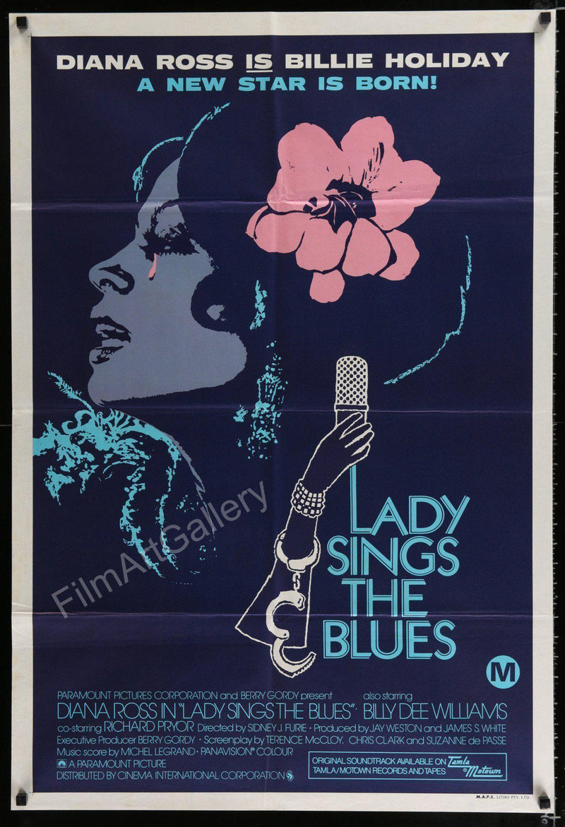 Lady Sings the Blues 1 Sheet (27x41) Original Vintage Movie Poster