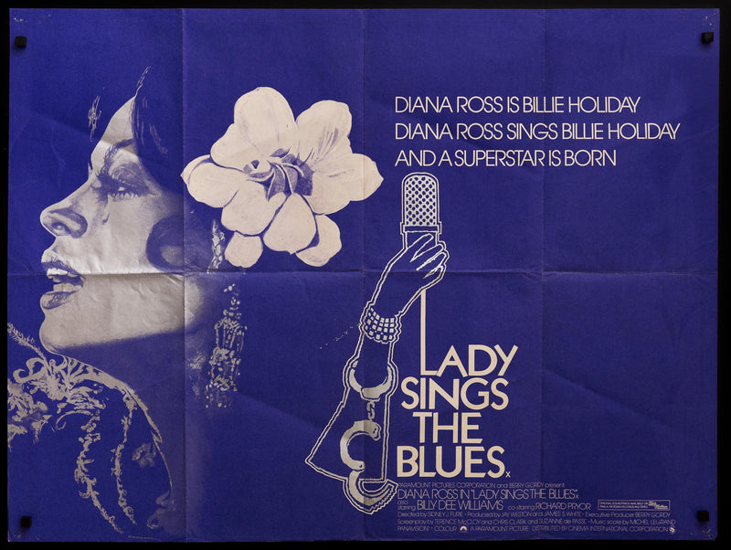 Lady Sings the Blues British Quad (30x40) Original Vintage Movie Poster