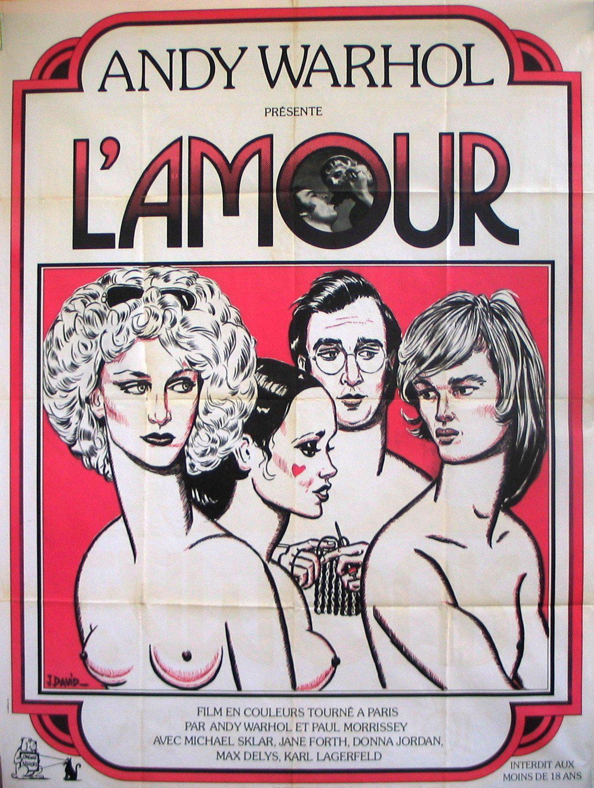 L&#39;Amour (Andy Warhol) French 1 panel (47x63) Original Vintage Movie Poster