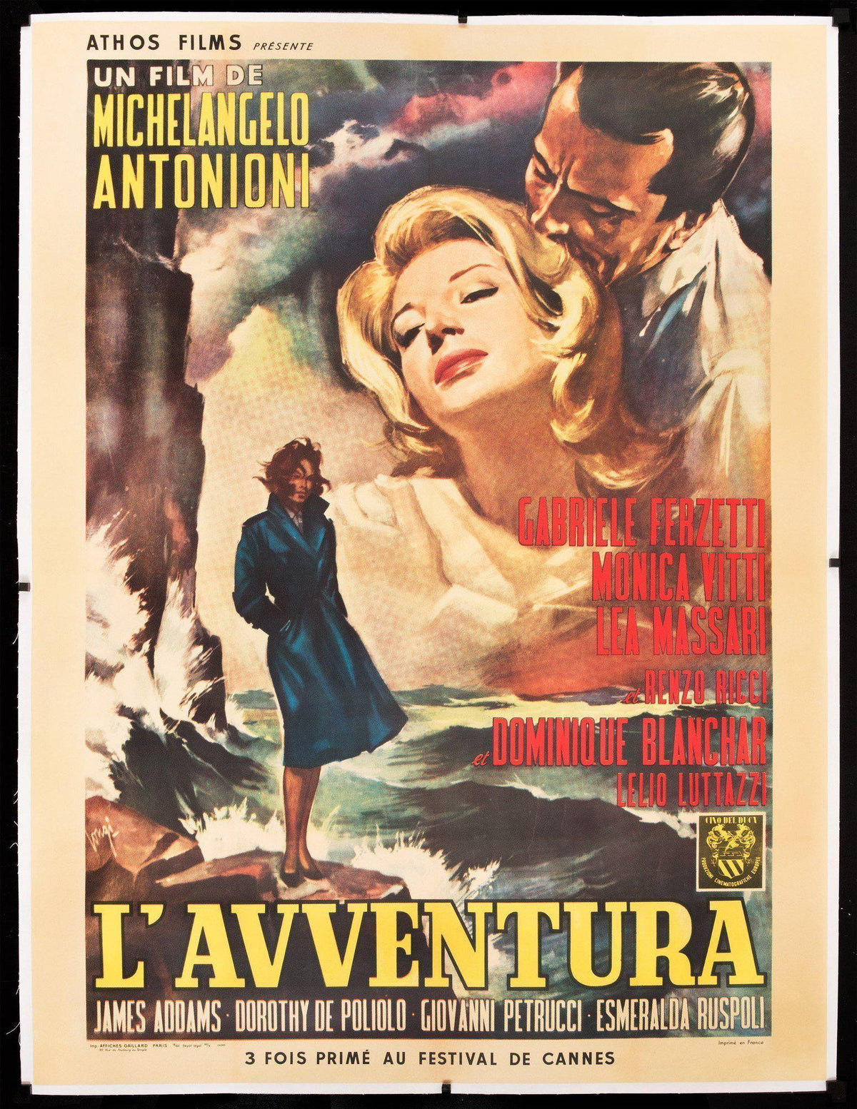 L&#39;Avventura French 1 Panel (47x63) Original Vintage Movie Poster