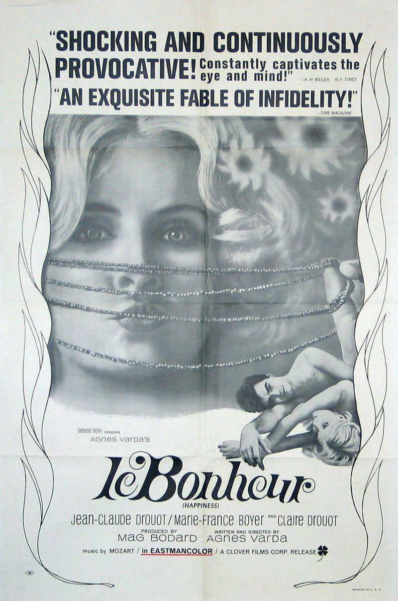 Le Bonheur 1 Sheet (27x41) Original Vintage Movie Poster