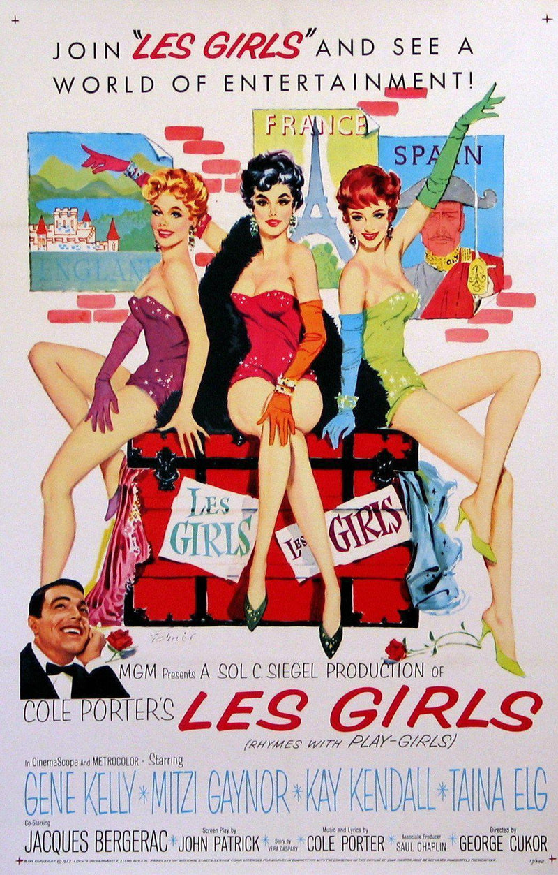 Les Girls 1 Sheet (27x41) Original Vintage Movie Poster