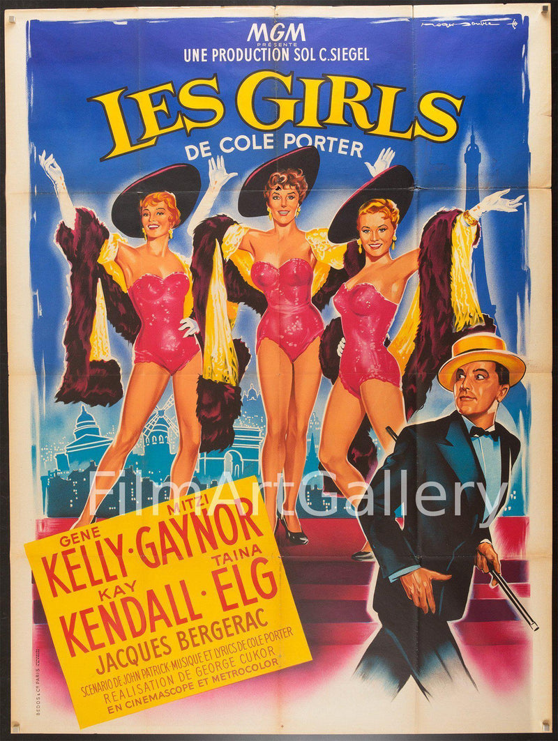 Les Girls French 1 panel (47x63) Original Vintage Movie Poster